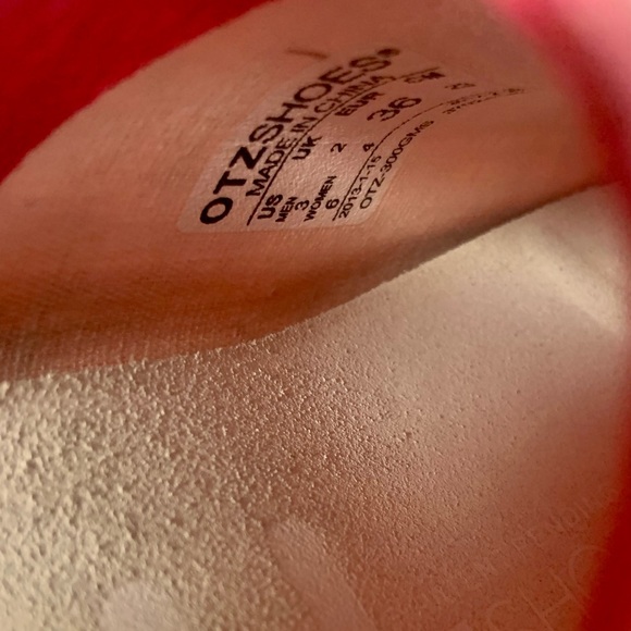 🔥NEW OTZ 300GMS UNISEX LINEN Shoes in Fuchsia (pink) NWT - Picture 8 of 16